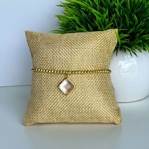 Gold mother of Pearl bracelet